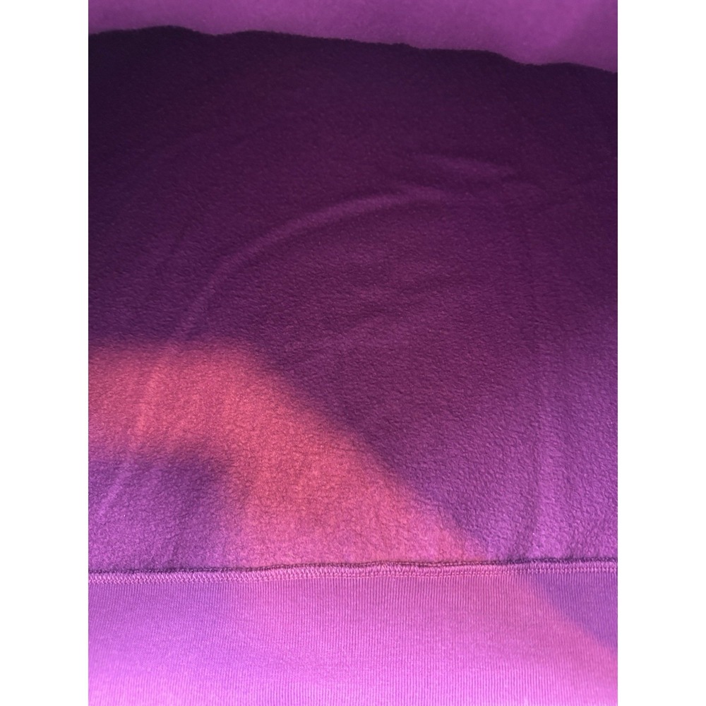Pink Victorias Secret Fleece Lined Sweater Womens XL Violet Flower Sleeves - Picture 6 of 16